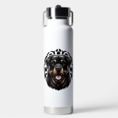 Rottweiler Honden Gezicht Waterfles (Voorkant)