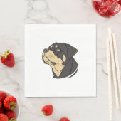Rottweiler Honden Kunst Servet (Insitu)