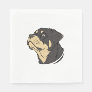 Rottweiler Honden Kunst Servet