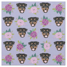 Rottweiler honden paarse floralen