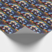 Rottweiler Honden Pompoen Halloween Grappig Cadeaupapier (Hoek)