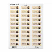 Rottweiler-honden retouradreslabel etiket (Full Sheet)