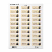 Rottweiler-honden retouradreslabel etiket (Full Sheet)