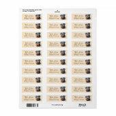 Rottweiler-honden retouradreslabel etiket (Full Sheet)