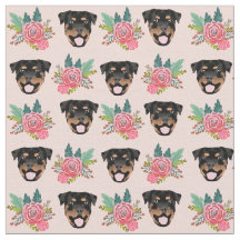 Rottweiler honden roze floralen