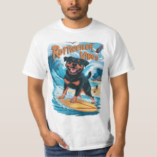Rottweiler Honden Surfen Avontuur T-shirt