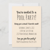 Rottweiler Honden Zomer Zwembad Floaties Kaart (Achterkant)