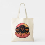 Rottweiler Honden Zomer Zwembad Floaties Tote Bag (Achterkant)