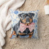 Rottweiler Hondenblauw Toile Kussen (Deken)