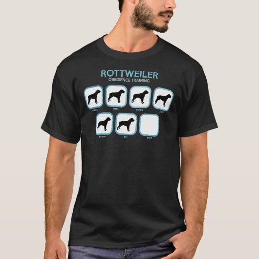 Rottweiler Hondengehoorzaamheidstraining T-shirt (Voorkant)