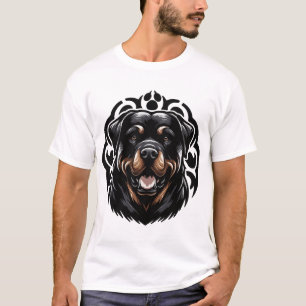 Rottweiler-hondengezicht T-shirt
