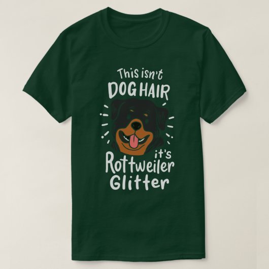 Rottweiler Hondenhaar T-shirt (Design voorkant)