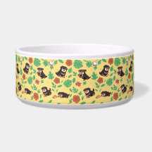 Rottweiler Hondenkom met Zomer Bloemen Kawaii