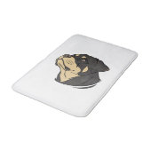 Rottweiler-hondenkunst Badmat (Gekanteld)