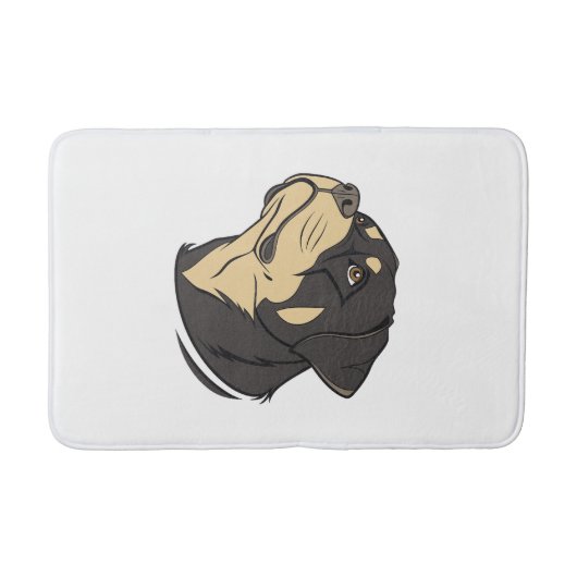 Rottweiler-hondenkunst Badmat (Voorkant)