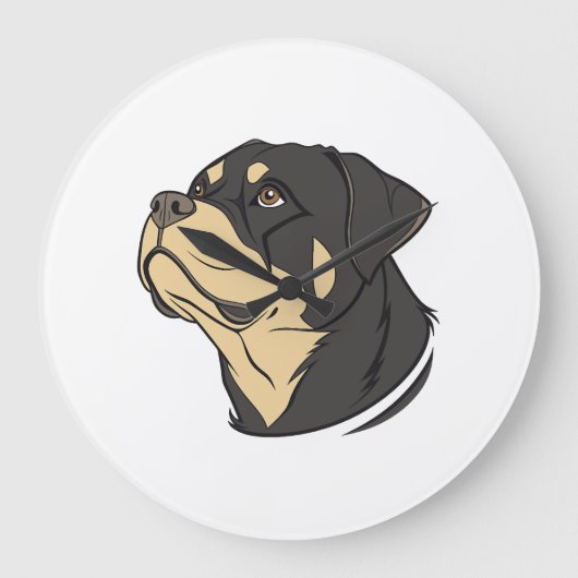Rottweiler-hondenkunst Grote Klok (Voorkant)