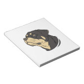 Rottweiler-hondenkunst Notitieblok (Schuin)