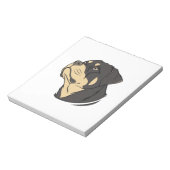 Rottweiler-hondenkunst Notitieblok (Linkerzijde)