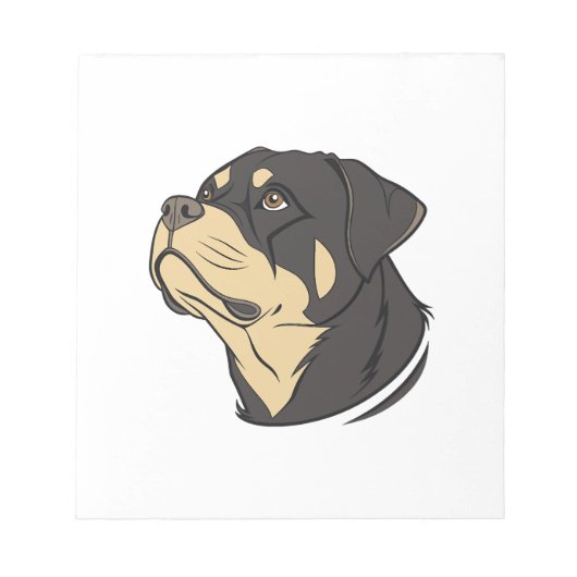Rottweiler-hondenkunst Notitieblok (Voorkant)