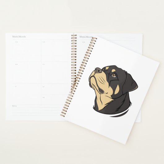 Rottweiler-hondenkunst Planner (Display)