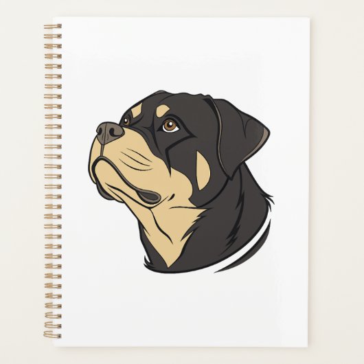 Rottweiler-hondenkunst Planner (Voorkant)