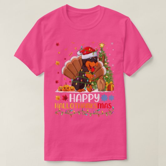 Rottweiler Hondenliefhebber Funny Happy Rottweiler T-shirt (Design voorkant)