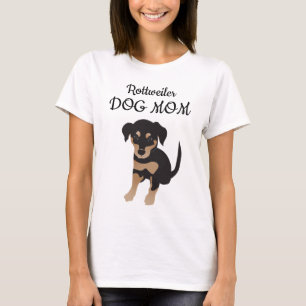 Rottweiler Hondenmoeder Puppy Illustratie T-shirt