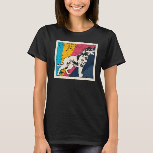 Rottweiler Hondenras 6 T-shirt (Voorkant)