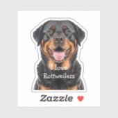 Rottweiler Hondenras Cutout Stickers (Vel)