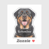 Rottweiler Hondenras Cutout Stickers (Vel)