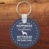 Rottweiler Hondenras Geluk Sleutelhanger (Voorkant)