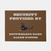 Rottweiler Hondenras House Protection Security Deurmat (Voorkant)