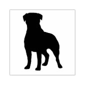 Rottweiler Hondenras Silhouette Rubberstempel (Afrduk)