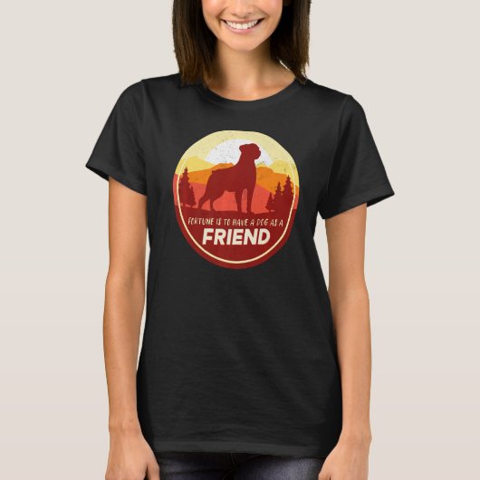 Rottweiler-Hondenras T-shirt (Voorkant)