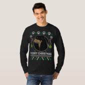 Rottweiler Hondenras Ugly KerstSweater T-shirt (Voorkant volledig)
