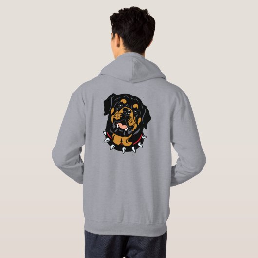 rottweiler hoodie (Achterkant volledig)