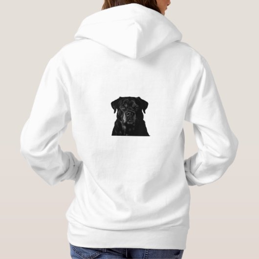 Rottweiler Hoodie – Dual Afbeelding Design (Achterkant)