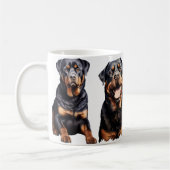 Rottweiler houdt van koffiemok (Links)