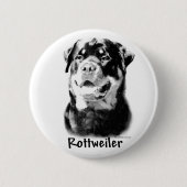 Rottweiler Houtskool - Button (Voorkant)