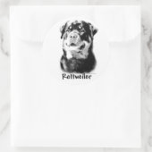 Rottweiler houtskool Sticker (Tas)