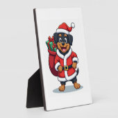 Rottweiler hulpsinterklaas fotoplaat (Zijkant)