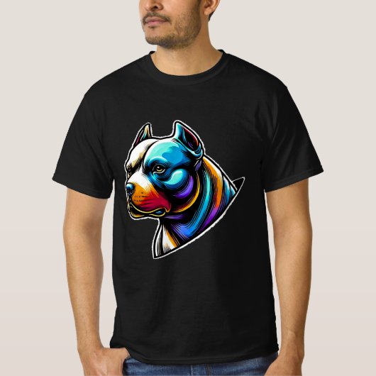 rottweiler Hund T-shirt (Voorkant)