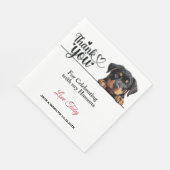 Rottweiler Huwelijk Bedankt Servet (Hoek)