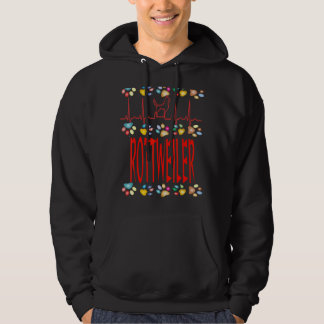Rottweiler I hou van mijn rottweiler Dog, vader mo Hoodie