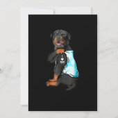 Rottweiler I Love Mam Tattoo Aankondiging (Voorkant)