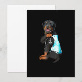 Rottweiler I Love Mam Tattoo Aankondiging (Voorkant / Achterkant)