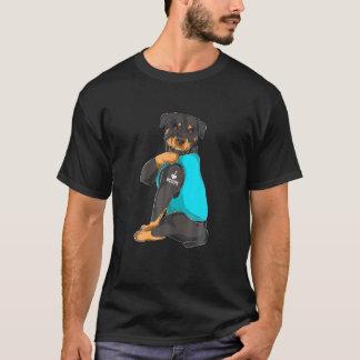 Rottweiler I Love Mam Tattoo Apparel Dog Mam Gifts T-shirt