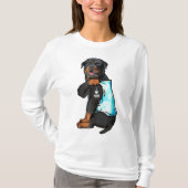 Rottweiler I Love Mam Tattoo T-shirt (Voorkant)