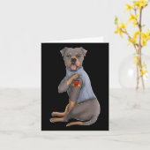 Rottweiler I Love mama Tattoo Dog Funny Moederdag Kaart (Gele Bloem)