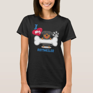 Rottweiler Ik hou van mijn Rottweiler T-shirt